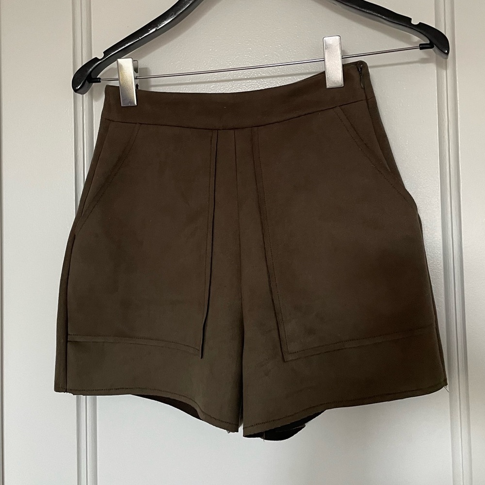 Zara Faux Suede Shorts